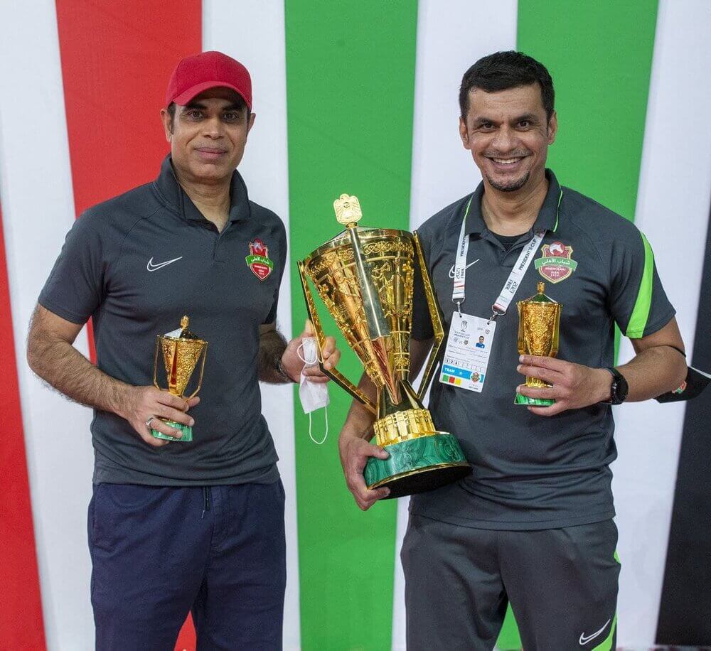 قهرمانی الاهلی با سرمربی ایرانی الاصل + عکس