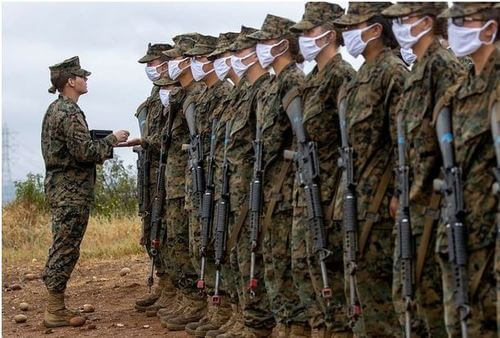 تمرینات طاقت فرسای زنان تفنگدار دریایی آمریکا