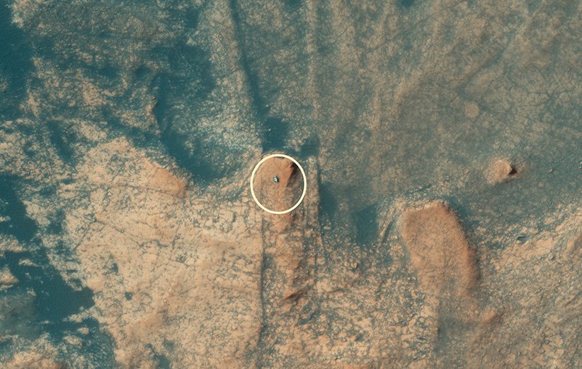 شکار تصویر ربات کوه‌نورد ناسا توسط مدارگرد مریخ