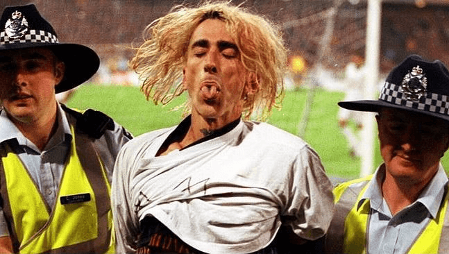 جیمی جامپر وسط بازی ایران و استرالیا