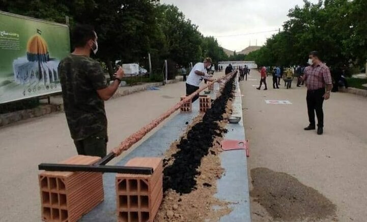 کباب کوبیده ۷۲ متری در بجنورد