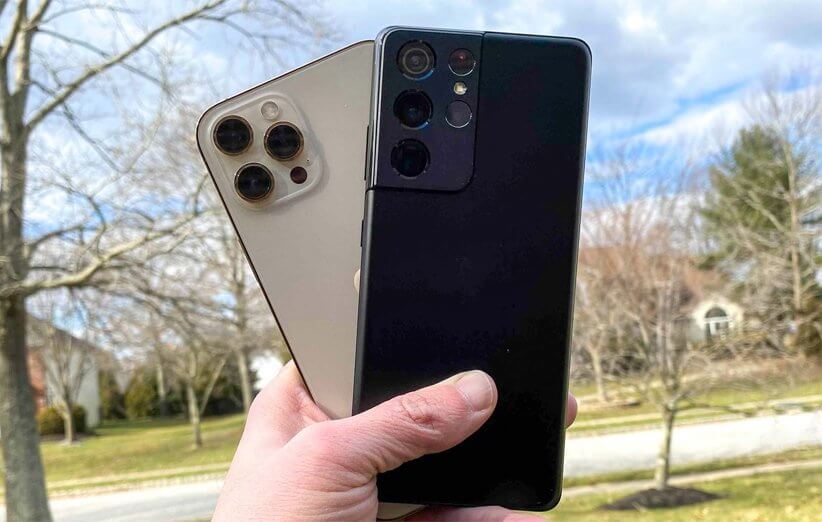 آیفون ۱۲ پرو مکس و سامسونگ