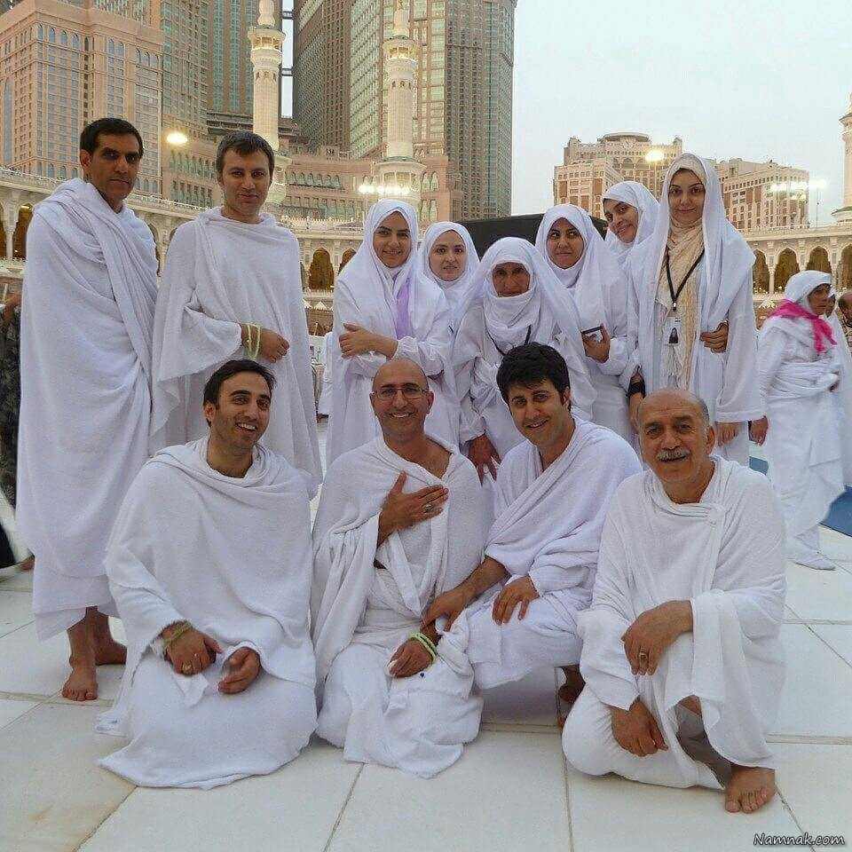 مجریان ایرانی در لباس احرام