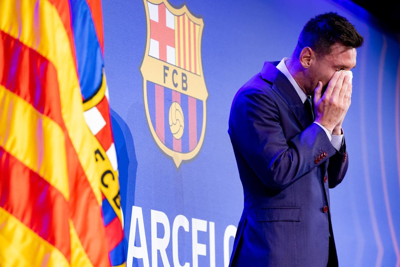 گریه لیونل مسی