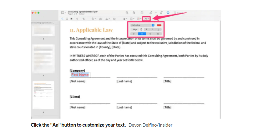 روش‌های تایپ کردن روی فایل PDF