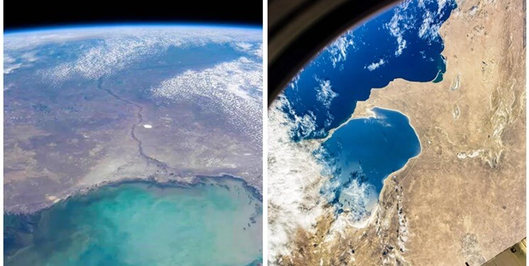 دریای خزر از فضا