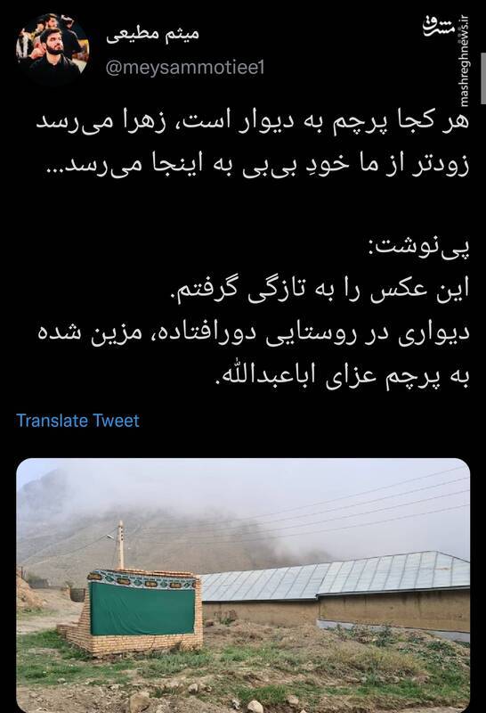 توییت میثم مطیعی