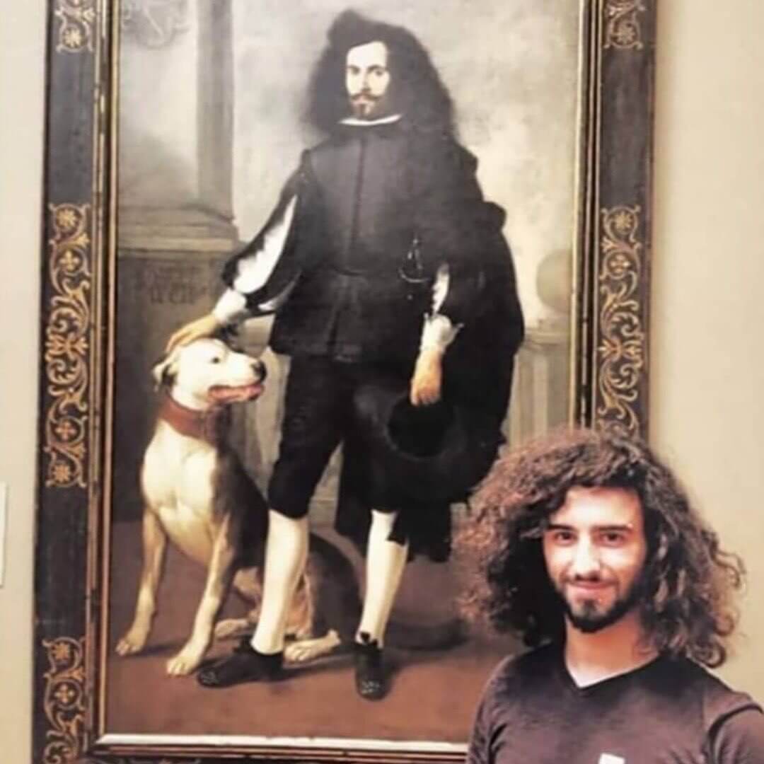 شباهت عجیب آثار هنری با چهره بازدیدکنندگان