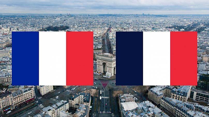 تغییر رنگ پرچم فرانسه