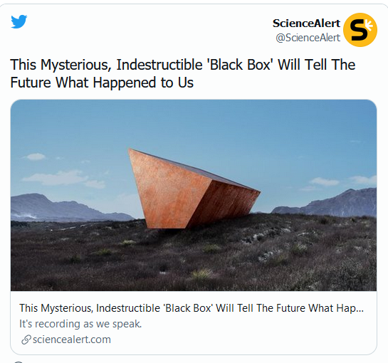 توئیت جعبه سیه زمین