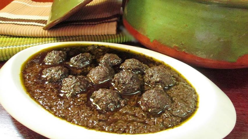  خورش انار بیج غذای شب یلدا گیلانی