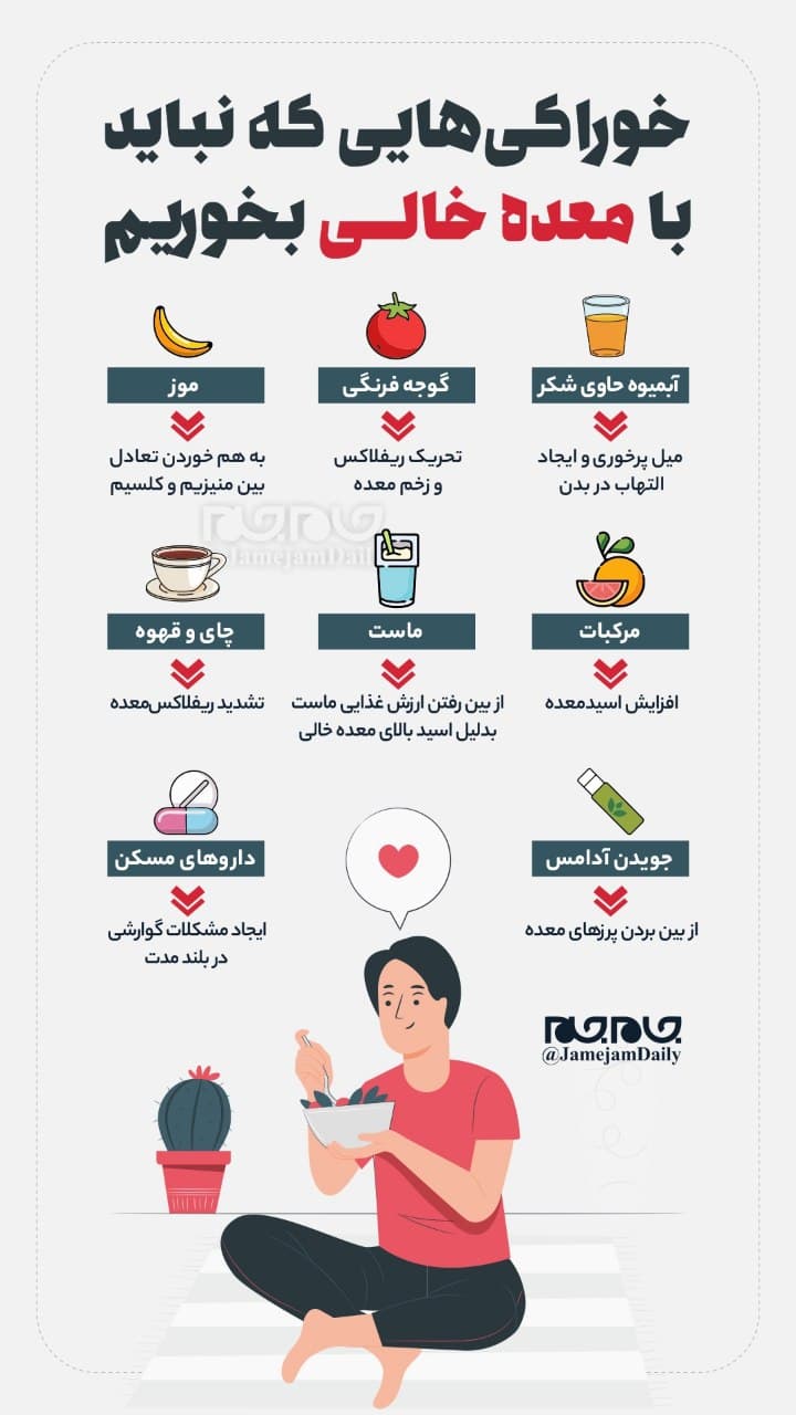 این خوراکیها را با معده خالی نخورید