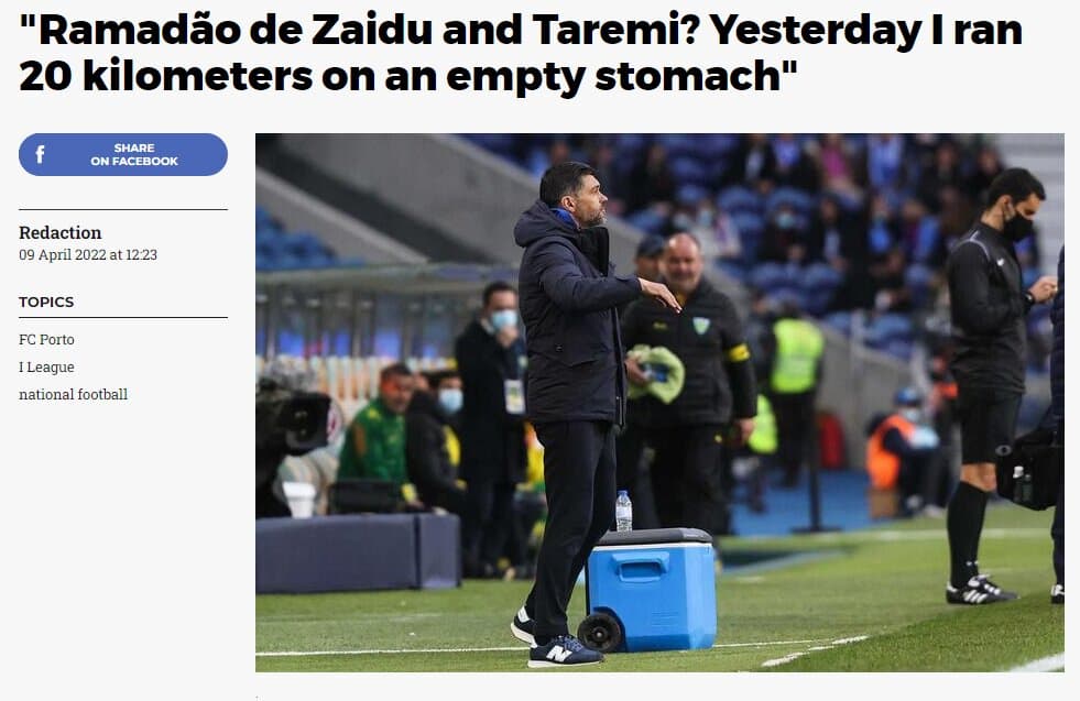 واکنش سرمربی پورتو به روزه گرفتن طارمی