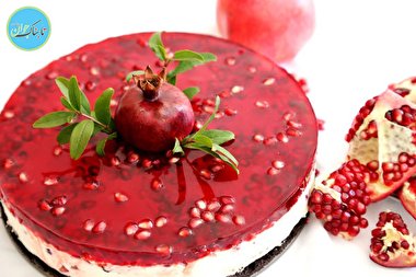 چیز کیک انار ویژه شب یلدا+ فیلم