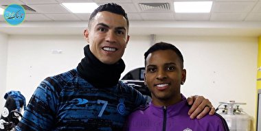 لرزیدن ستاره فوتبال از دیدن رونالدو+ فیلم