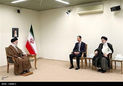 رهبری بشار اسد حجت الاسلام رئیسی رهبری بشار اسد حجت الاسلام رئیسی