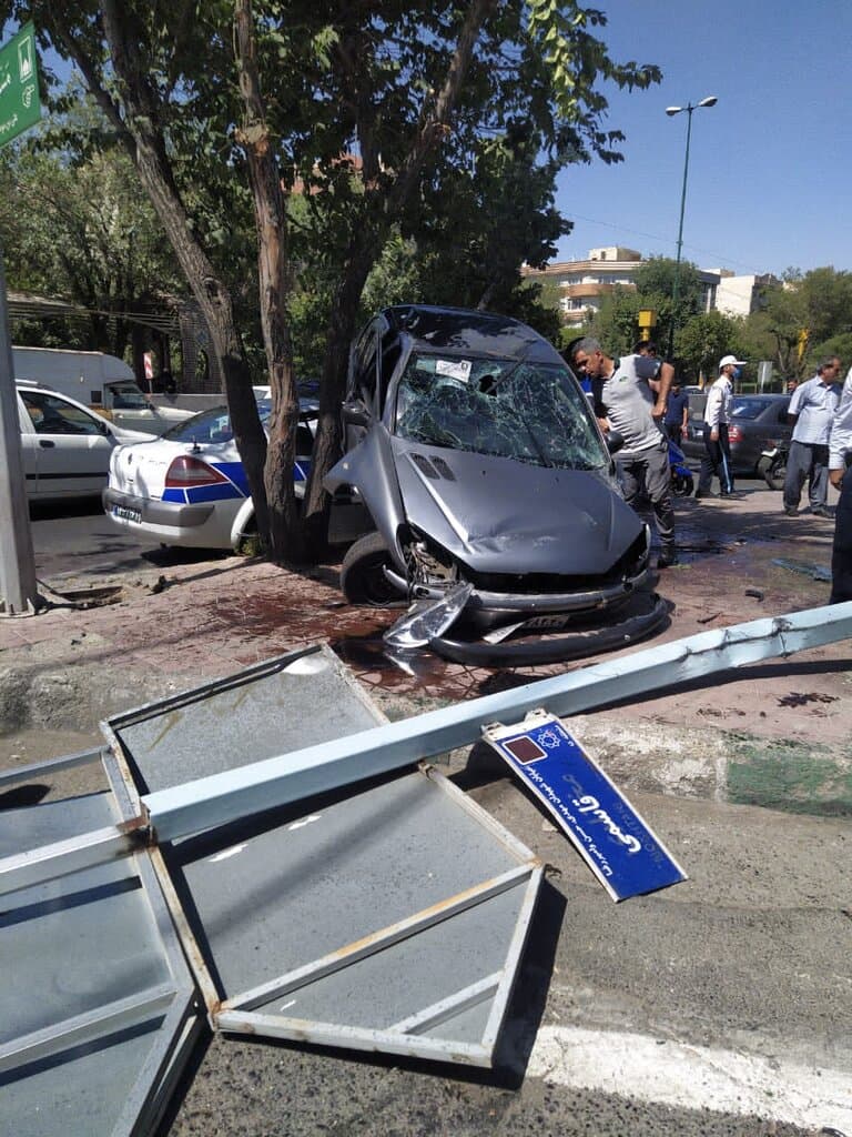 تصاویر تصادف پژو ۲۰۶