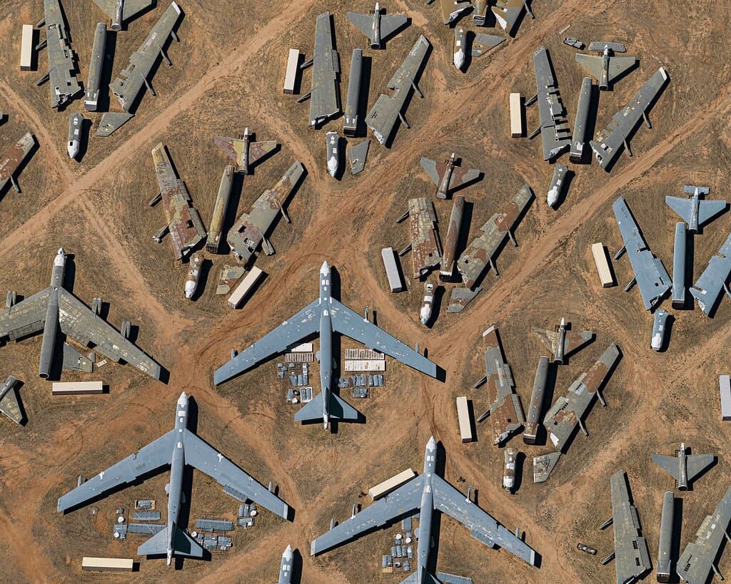 تصاویری از بزرگ‌ترین گورستان هواپیماهای غول‌پیکر جهان