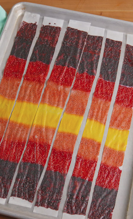 طرز تهیه لواشک هفت رنگ یا رنگین کمانی/انواع لواشک های تابستانی طرز تهیه لواشک هفت رنگ یا رنگین کمانی/انواع لواشک های تابستانی