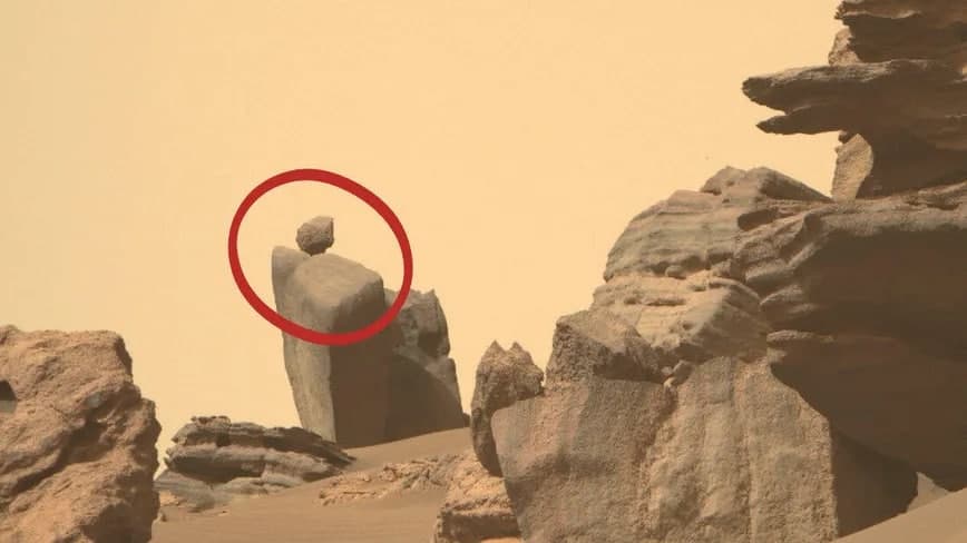 تصویر جدید و شگفت‌انگیز از صخره‌های مریخ