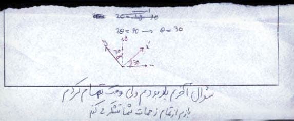 برگه امتحان