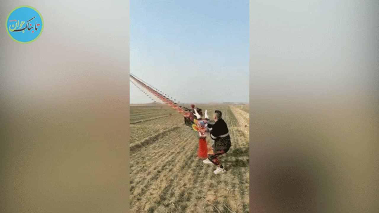 هوا کردن بادکنک ۱۹۹ متری