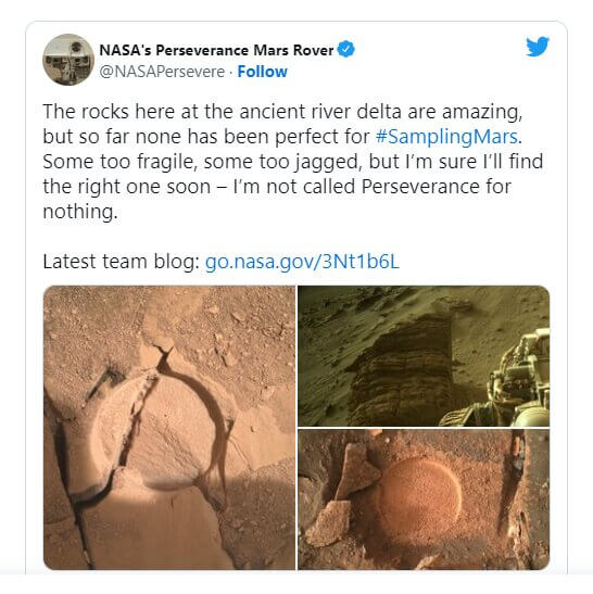 دردسر سنگ های مریخ برای مریخ‌نورد 