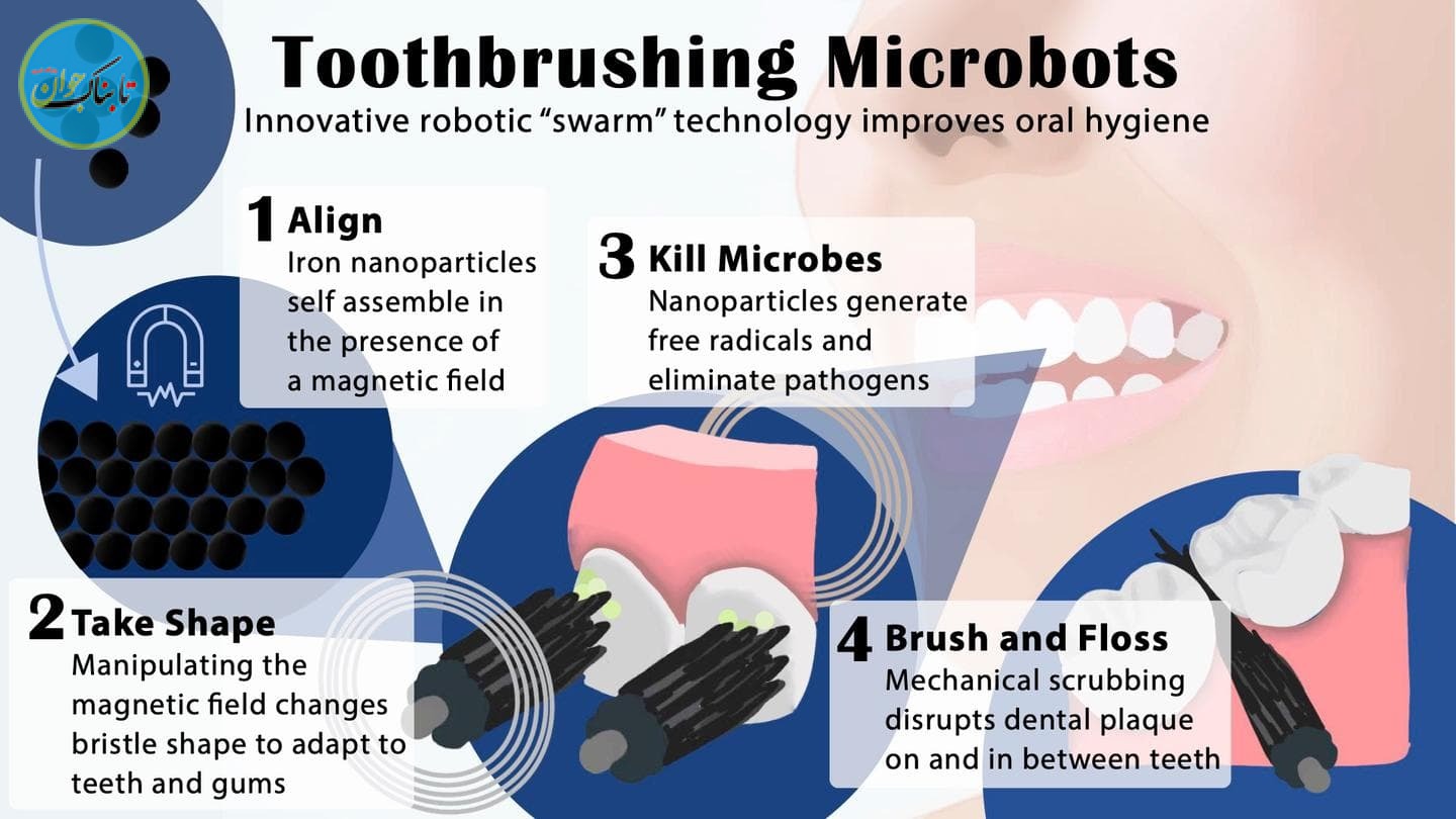 نوعی میکروربات‌ جایگزین مسواک و نخ دندان