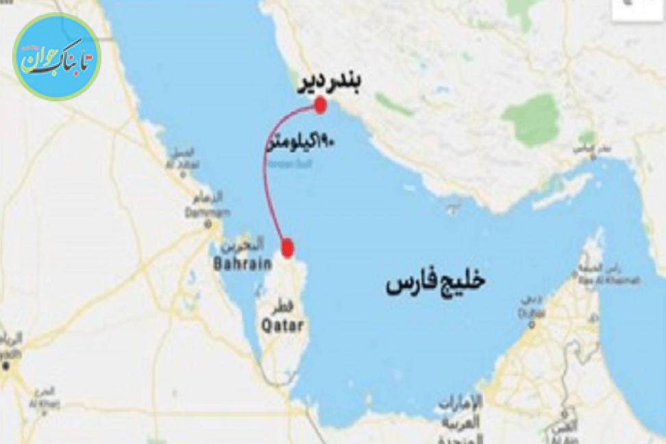 نزدیک‌ترین شهر ایران به قطر