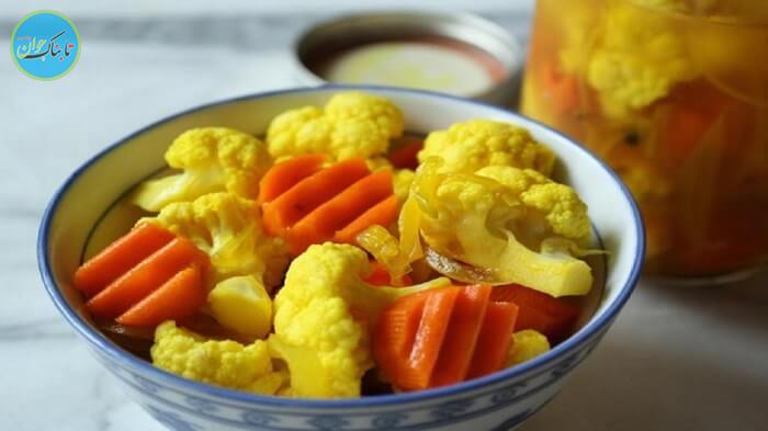 ترشی گل کلم زرد