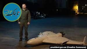 رسوایی عجیب تصاویر زلنسکی با پهپاد ایرانی در اوکراین