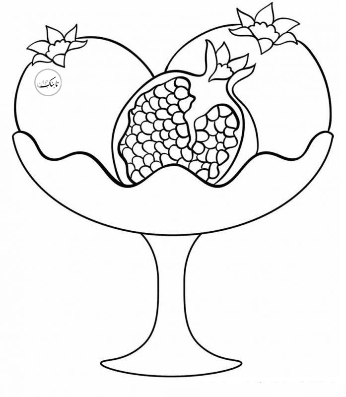 نقاشی های شب یلدا برای رنگ آمیزی کودکان !/ از مبتدی تا پیشرفته