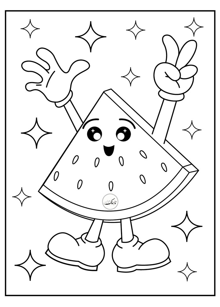 نقاشی های شب یلدا برای رنگ آمیزی کودکان !/ از مبتدی تا پیشرفته