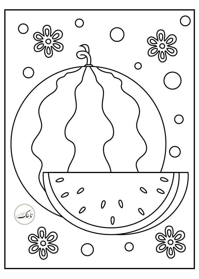 نقاشی های شب یلدا برای رنگ آمیزی کودکان !/ از مبتدی تا پیشرفته
