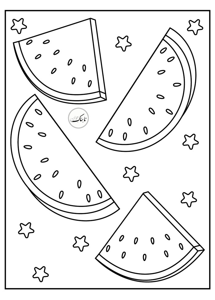 نقاشی های شب یلدا برای رنگ آمیزی کودکان !/ از مبتدی تا پیشرفته