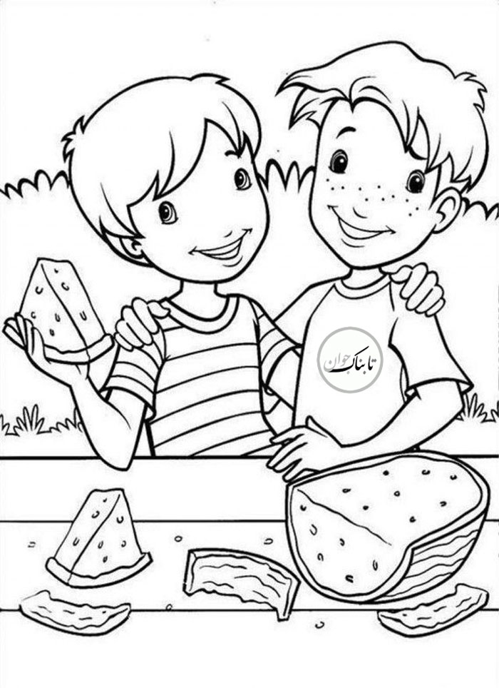 نقاشی های شب یلدا برای رنگ آمیزی کودکان !/ از مبتدی تا پیشرفته