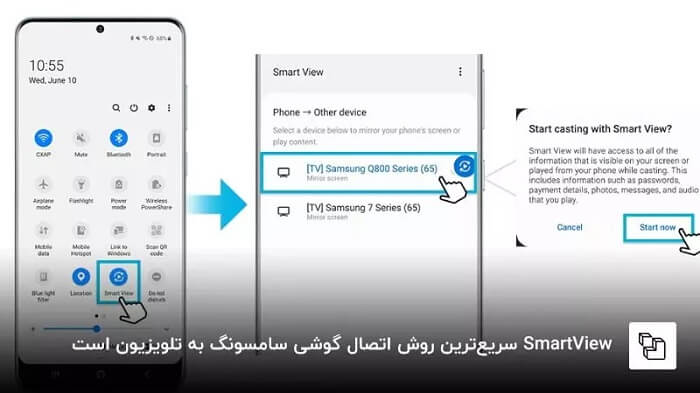 چگونه گوشی سامسونگ را به تلویزیون وصل کنیم