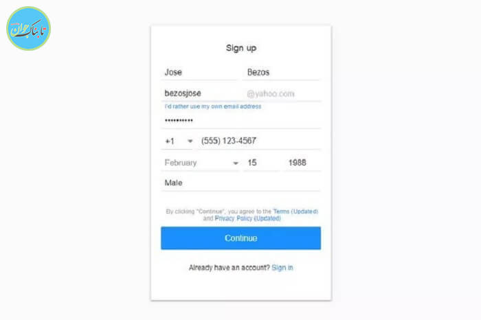 چگونه ایمیل بسازیم؟ آموزش تصویری ساخت جیمیل و یاهو آموزش ساخت ایمیل یاهو