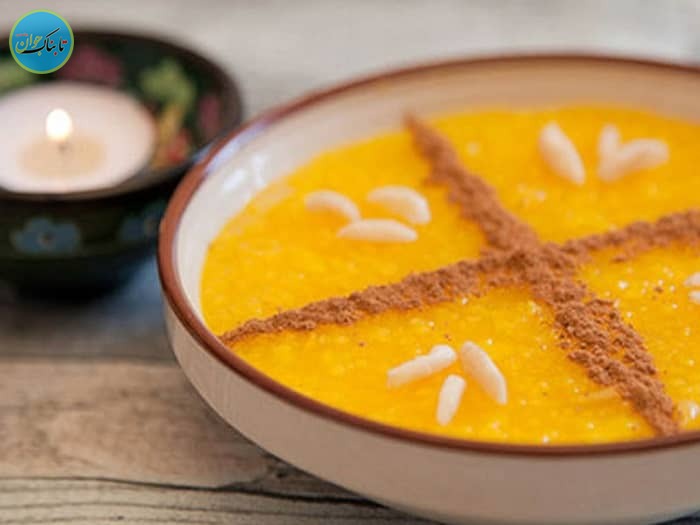 طرز تهیه شله زرد برای دو نفر / نسبت کلی شکر و آب چقدر است؟ تزیین شله زرد با دارچین