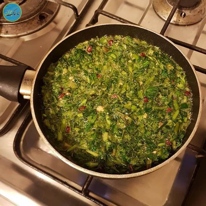طرز تهیه سبزی کوکو سبزی ساده