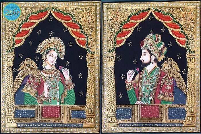 شاه جهان و همسرش