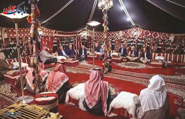 صحنه‌ای خاص از دیدار آمریکایی‌ها با محمد بن سلمان