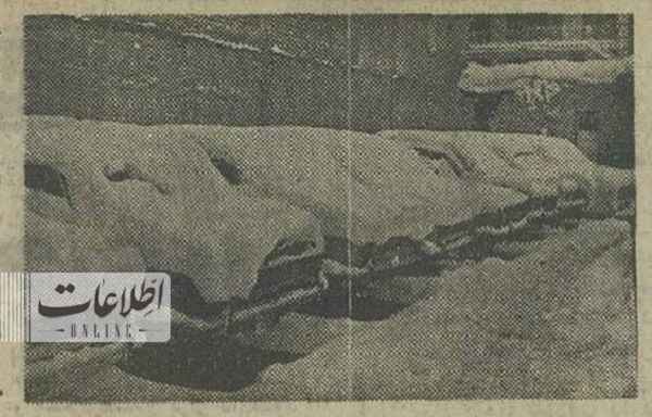 ۳۶ ساعت بارش برف تهران در ۵۰ سال پیش + عکس