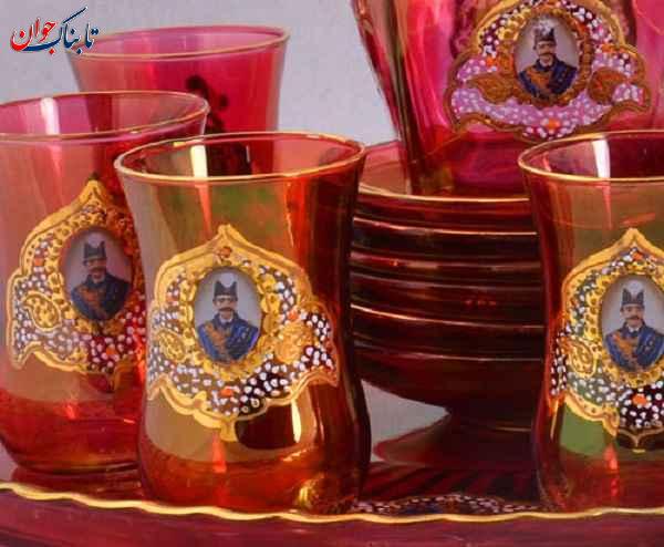 ماجرای عجیب عکس ناصرالدین شاه روی استکان نعلبکی + عکس