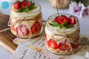 دسر ساده و سریع یخچالی کم هزینه بدون فر