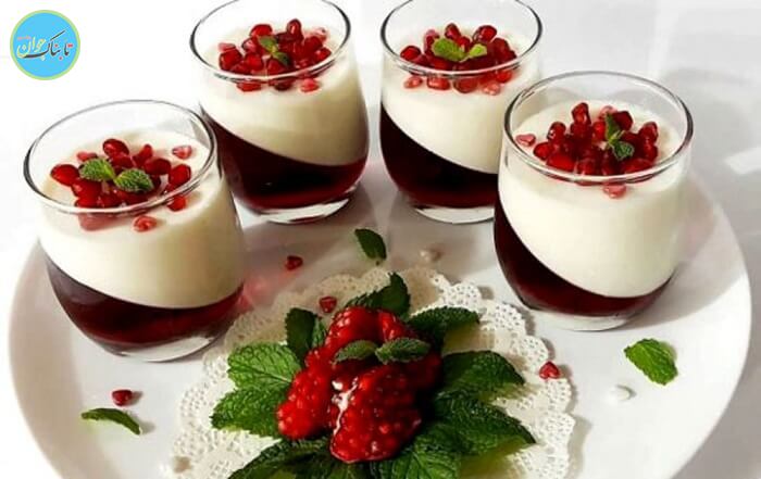دسر کاستارد با ژله