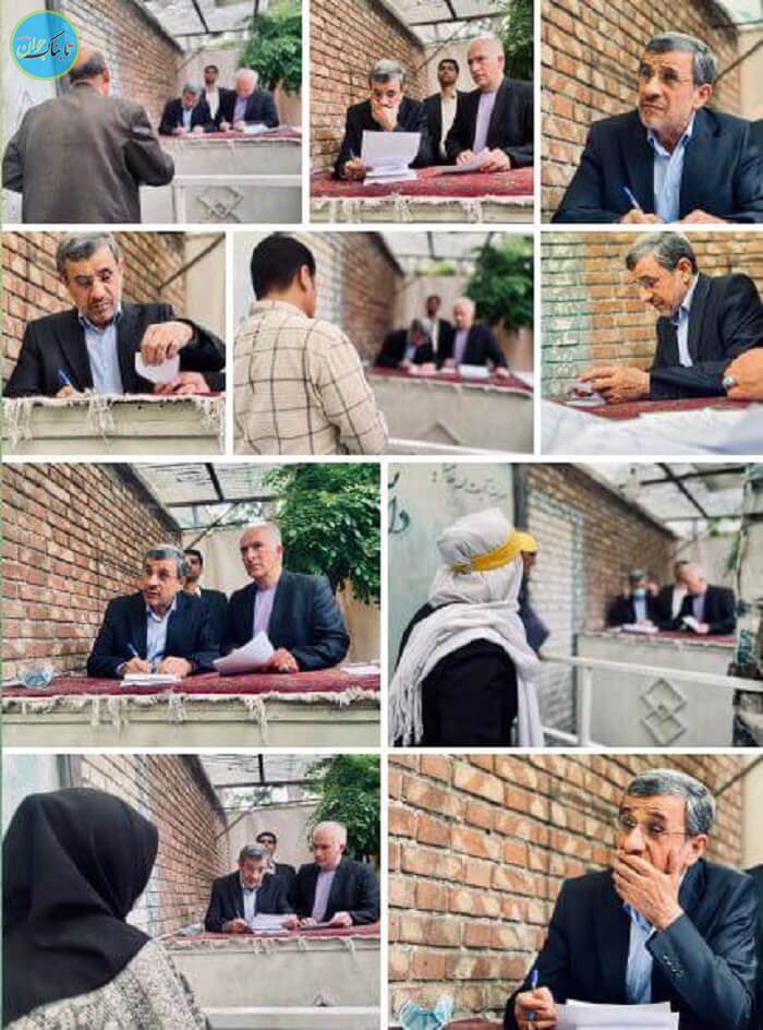 تصاویر جدید محمود احمدی نژاد در نارمک