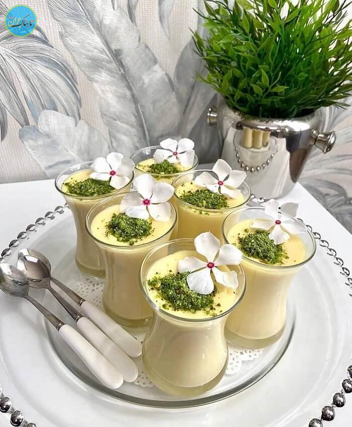 دسر ساده و سریع یخچالی کم هزینه دسر کاسترد