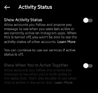 آنلاین بودن اینستا را چگونه برداریم؟ + نکات امنیتی
