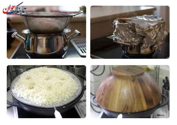 ۳ طرز تهیه برنج آبکش، کته و فوری ساده مجلسی